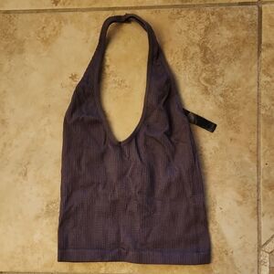 Urban Outfitters Deep Purple Halter Crop Top